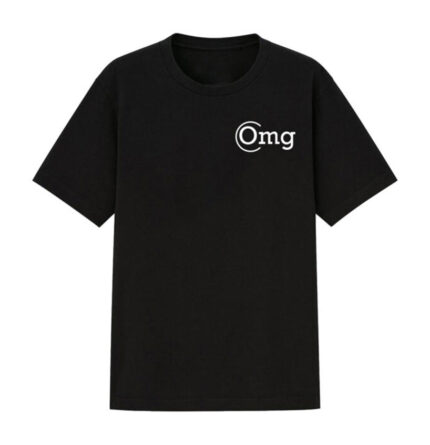 Omg Black T Shirt With Logo