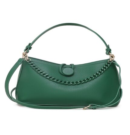 OMG Faux Leather Bag-Green