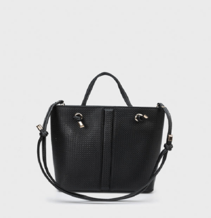 Omg Faux Leather Top Handle Bag